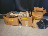 Group of 78s, 45s, 33 1/3 vintage records