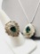 Vintage Panetta rhinestone ring and pendant