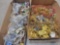2 Boxes of costume jewelry, pieces and parts