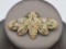 Vintage rhinestone cicada pin / brooch