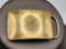 Vintage 14k gold over sterling silver belt buckle