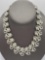 Vintage 1950s rhodium plated rhinestone necklace by Trifari