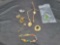 Group of 1/20 gold filled jewelry, earring, pins necklaces