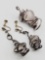 1960s vintage Modernist sterling silver pin & earrings