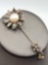 Vintage Miriam Haskell flower blossom stickpin pin