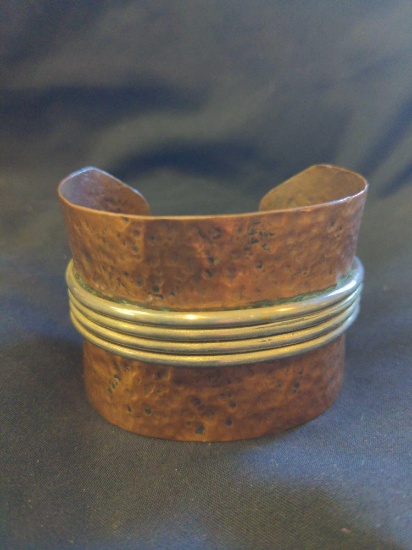 Hammered Copper Bracelet Cuff
