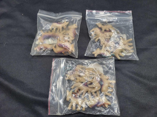 3 Small bags of donkey charms