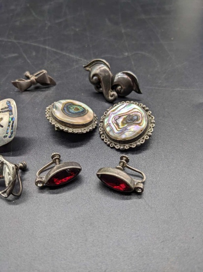 (6) Vintage Pairs of Sterling Silver Earrings