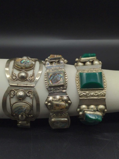 (3) costume jewelry bracelets: Mexican