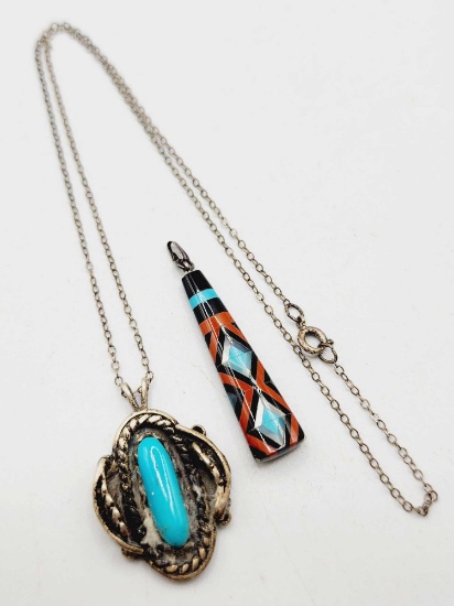 Native American Indian necklace & pendant