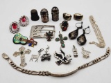 Vintage sterling silver jewelry lot