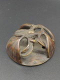 Japanese Bronze Okimono as found