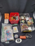 Stamps, ball cards, Gyspy fortune telling cards, toys, and more