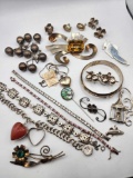 Large sterling silver jewelry lot: 189.5 grams!
