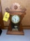 EN WALSH Pre 1903 Key Wind Case Clock with Pendulum and Chime