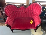 Victorian Rose Carved Settee