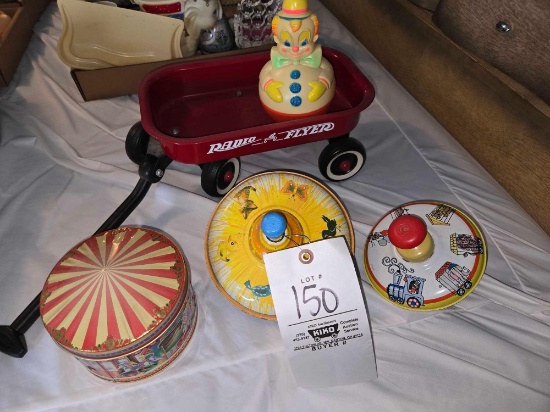 Mini Radio Flyer Wagon, Tin Tops, Toys