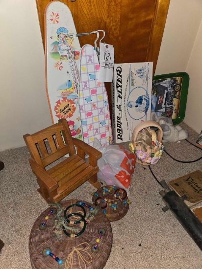 Childrens Ironing Boards, Radio Flyer Sled, Baskets