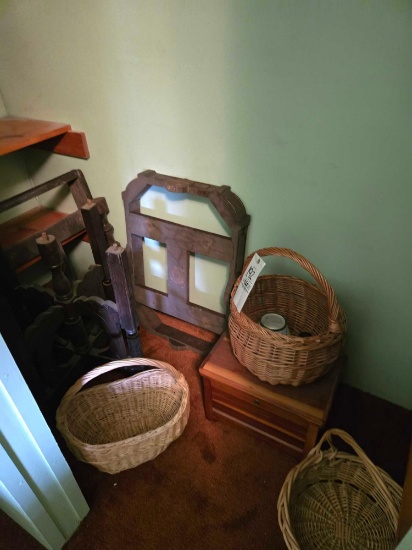 Assorted Baskets & Furniture Pieces