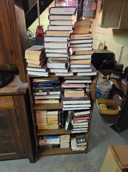 Small Bookcase w/ Assorted Books