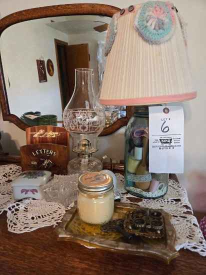 Oil Lamp, Mason Jar Lamp, Jewelery Boxes, Letters Organizer