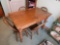 Vintage Small Dining Table w/ 4 Chairs