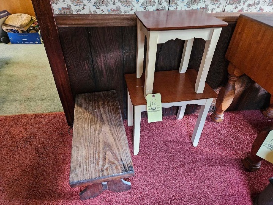3 Small Wooden Stands