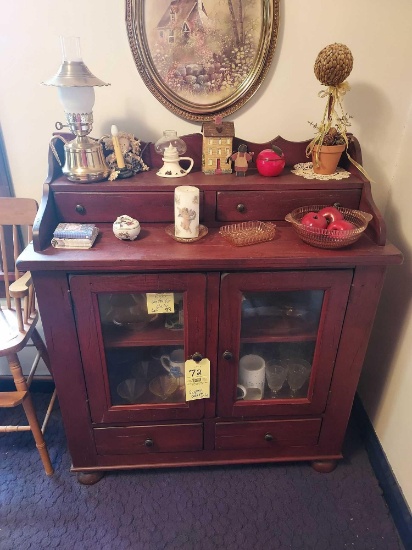 Early Vintage Display Cabinet - Contents Sold Separately