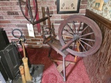 Vintage Spinning Wheel - Upright Spindle Damaged