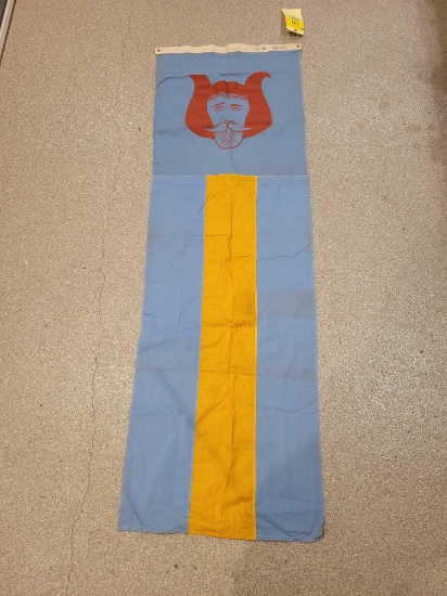 Unknown flag banner with face, 2 x 6ft