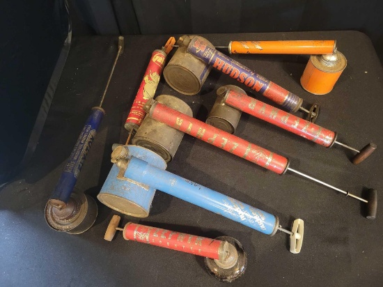 Group of advertising sprayers/dusters