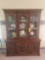 Solid Oak China Cabinet - Contents Sold Separately