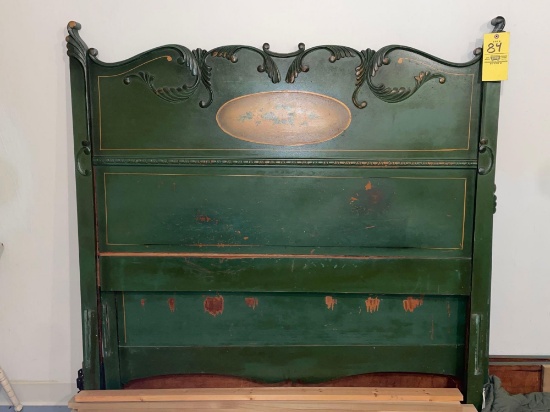 Early Painted Colonial Full size bed frame