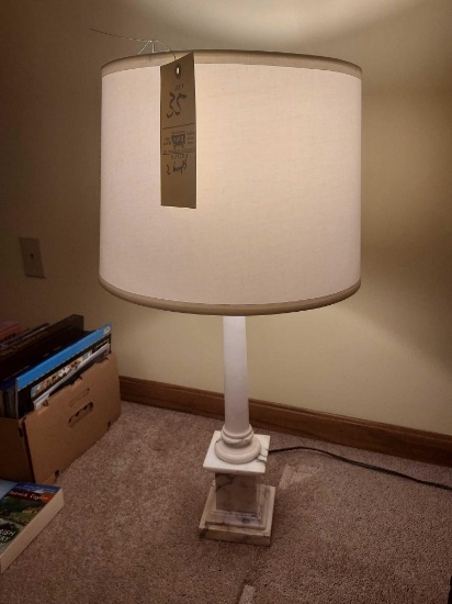 2 Marble Base Table Lamps