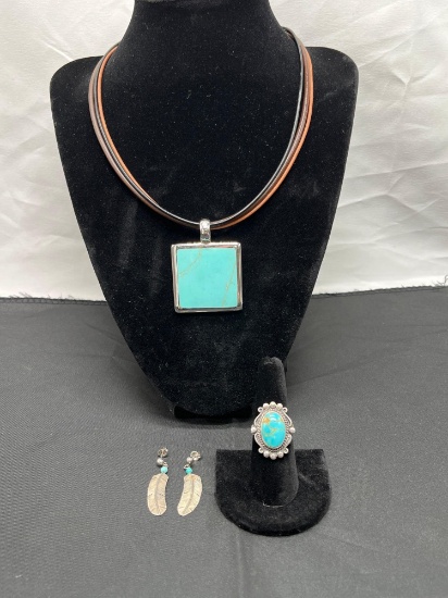 Sterling and Turquoise Jewlery