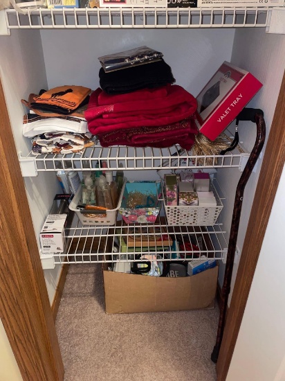 Closet Contents - Board Games, Personal Care Items, Trays, Craft Supplies, & more