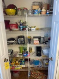 Closet Contents - Kitchen Appliances, Bags, Recipes, Glassware, Cookware, & more