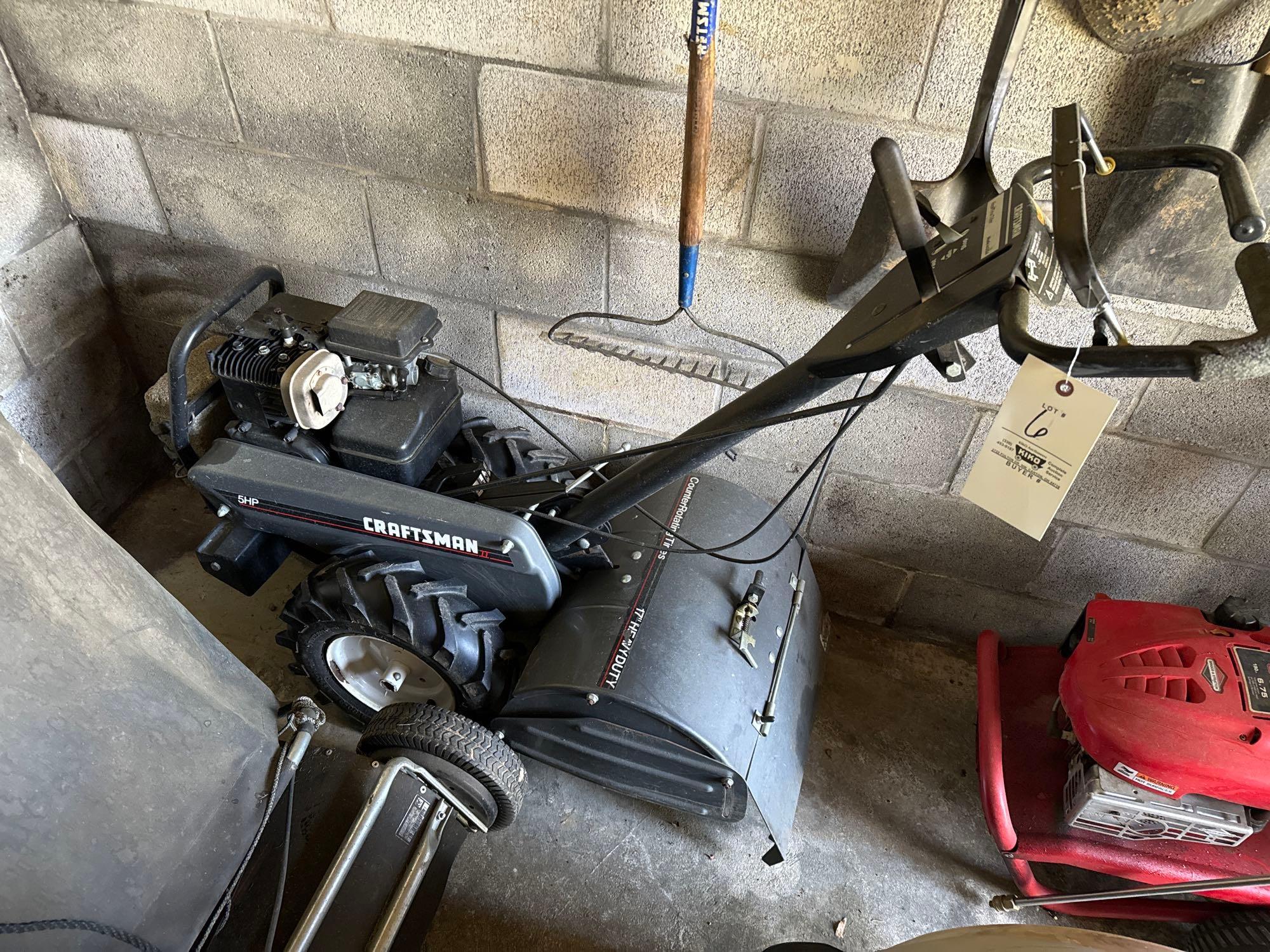 Craftsman Rototiller 5 Hp