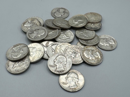 Silver Washington Quarters bid x 30