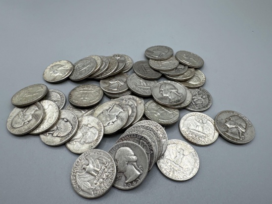 Silver Washington Quarters bid x 44
