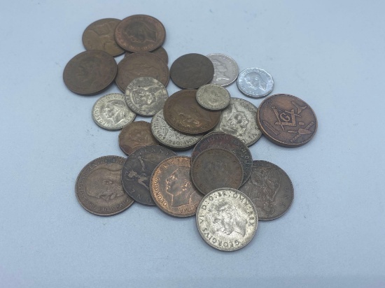 World Coin Grouping Some Silver