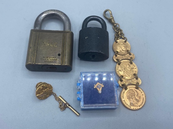Masonic , Goodyear Pins, Early pad locks