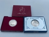 1982 Washington Commemorative Proof & UNC Silver Half Dollars bid x 2