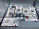 Shuttle crew emblem tokens, Cleveland Browns token, Charleston SC Bicentennial Commemorative coins