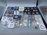 Collectors Groupin, Eisenhower Dollars, Mint Coins, Gold Plated Coins and much more!!