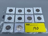 Seated Liberty Quarter, Shield, V, Buffalo Nickels, Indian Head Cent, modern Coins