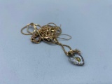 Gold & Gold Filled assorted broken chains, pieces 3.2 DWT