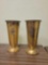 Pair of 1979 Church alter vases with monograms
