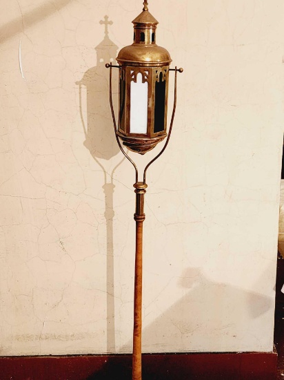 Church Religious Processional Brass Candle Lantern