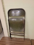 Vintage St Bernards metal folding chair